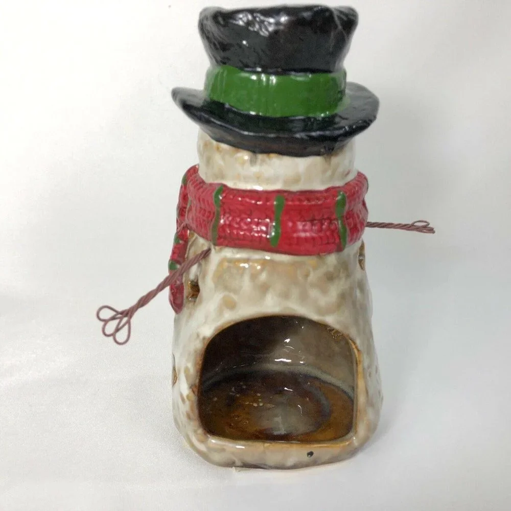 Yankee Candle Snowman Tealight Holder Top Hat‎ 6 IN